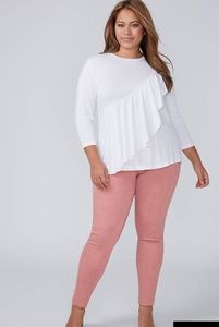 Super Stretch Skinny Ankle Jean's Color Rose